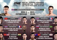 ONE CHAMPIONSHIP công bố lịch thi đấu chính thức cho ONE: IMMORTAL TRIUMPH