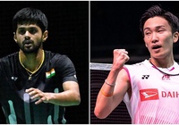 Lịch thi đấu Giải cầu lông VĐTG 2019 ngày 24/8: Kento Momota (1) vs Sai Praneeth B. (16)