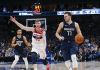 Luka Doncic cùng Kristaps Porzingis gồng gánh Dallas Mavericks vượt qua Washington Wizards