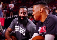 James Harden và Russell Westbrook ghi 61 điểm, Rockets thắng dễ Heat