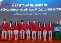 Hội doanh nhân trẻ Việt Nam tạo việc làm và hỗ trợ khởi nghiệp cho VĐV xuất sắc