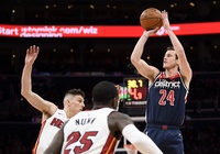 Miami Heat bất ngờ "ngã ngựa' trước đội hình dự bị của Washington Wizards
