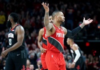 Với thành tích khủng, Damian Lillard làm "tịt ngòi" dàn tên lửa Houston Rockets