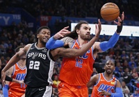 Bùng nổ ở hiệp 3, OKC Thunder vượt SA Spurs dễ dàng