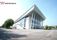 Mê ly với nhà thi đấu bóng rổ đẹp không kém sân VBA tại Lào Cai