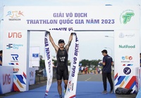 “Kình ngư’ vô địch bơi SEA Games Lâm Quang Nhật đăng quang triathlon giải vô địch quốc gia 2023