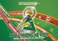 Kỷ niệm chương độc lạ, đa năng của giải chạy Mekong Delta Marathon Hậu Giang 2023