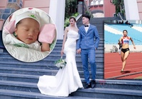 Hoa khôi điền kinh Nguyễn Thị Oanh chào đón “thiên thần” đầu lòng