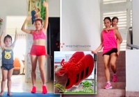 “Nữ hoàng đi bộ” chạy 20km ở hành lang nhà dài 70m