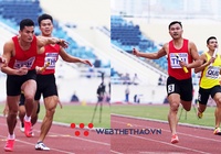 Quách Công Lịch và nhà vô địch 200m SEA Games 2015 giúp Thanh Hóa giành vàng chạy tiếp sức