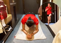 Chuyện tập luyện giữ phong độ sau Olympic của Quách Thị Lan ở khu cách ly