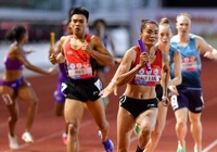 Tăng 2 bậc, nhưng đội chạy 4x400m nữ Việt Nam chưa thể chạm suất dự Olympic Paris 2024