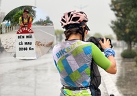 “Cô gái thép” Thanh Vũ bắt đầu hành trình đạp xe kêu gọi giảm thải rác nhựa