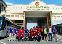 Tuyển các môn phối hợp di chuyển đường bộ sang Campuchia dự SEA Games 32