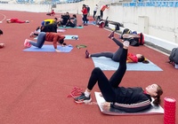 Tuyển thủ điền kinh bắt đầu tập làm quen sân Mỹ Đình trước SEA Games 31