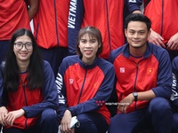 Đội tuyển bóng chuyền nữ Việt Nam tập huấn trước thềm AVC Club và SEA Games 32