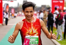 Nguyễn Văn Lai: Từ "1 giây khác biệt" đến 1 phút vinh quang chặng Viettel Marathon Angkor Wat