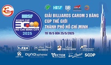 Lịch thi đấu billiard carom 3 băng TPHCM World Cup năm 2025 mới nhất ngày 19/05