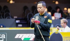 Billiard carom 3 băng Việt Nam có 3 cơ thủ dẫn đầu bảng xếp hạng sau ngày thứ 2 tại World Cup ở Veghel 