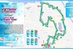 Đường chạy 10km chính thức của Giải Bán Marathon Quốc tế Việt Nam 2024 tài trợ bởi Herbalife