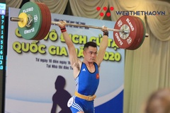 Giải vô địch cử tạ toàn quốc 2020: Lại Gia Thành vô đối hạng 55kg