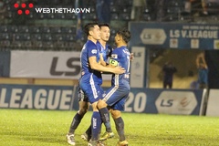 Quảng Nam thắng Nam Định trong trận đấu có 2 thẻ đỏ