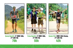 Căng thẳng cuộc đua của các elite nam tại giải chạy đường mòn Pù Luông