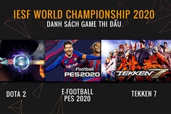 IeSF Esports World Championship 2020 chốt danh sách tuyển thủ Việt Nam