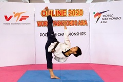 Taekwondo Việt Nam giành 2 HCV thi đấu quyền online vô địch Châu Á
