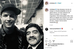 Bức ảnh Ronaldo với Maradona lan truyền mạnh mẽ nhất năm 2020