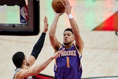 Ngồi nhà dịp All-Star, Devin Booker trở lại với màn đốt rổ Portland