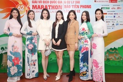 Hoa hậu, ngôi sao bóng đá HAGL khuấy động không khí Tiền Phong Marathon 2021