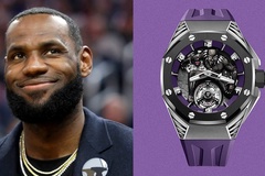 Dưỡng thương ngoài sân, LeBron James được phát hiện đeo đồng hồ tiền tỷ siêu hiếm