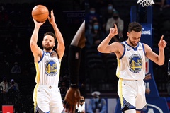 Tiếp tục chống lại mọi thử thách, Stephen Curry ghi 49 điểm giúp Warriors đánh bại 76ers