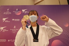 Chùm ảnh Trương Thị Kim Tuyền đại thắng vòng loại Olympic Tokyo