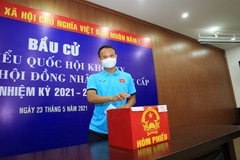 ĐT Việt Nam và U22 Việt Nam háo hức đi bầu cử