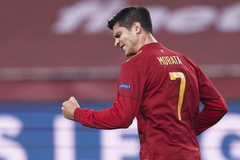 Morata phá dớp để lập cột mốc đáng nhớ cho Tây Ban Nha