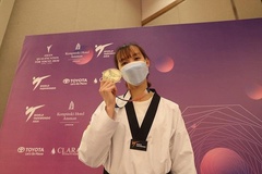 VĐV taekwondo Trương Thị Kim Tuyền cập bến Tokyo, bắt đầu hành trình Olympic