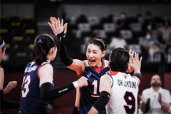 Bán kết bóng chuyền nữ Olympic Tokyo: Không đội trời chung