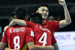 Việt Nam cùng anh hào châu Á ghi danh lịch sử ở futsal World Cup