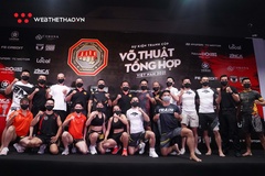 Chùm ảnh: Buổi cân chính thức đêm tranh Cúp MMA Việt Nam 2021