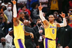 LeBron James cùng Westbrook lập triple-double kép, Lakers ngắt chuỗi 5 trận thua