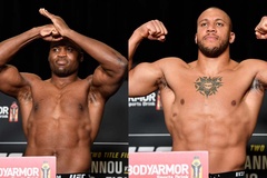 Chùm ảnh cân kí UFC 270: Francis Ngannou vượt Ciryl Gane 4,5kg; hai võ sĩ rút lui đáng tiếc