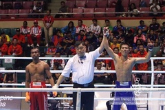 ĐKVĐ SEA Games Huỳnh Văn Tuấn gặp tình huống "KO bất đắc dĩ" tại Cúp Kickboxing toàn quốc 