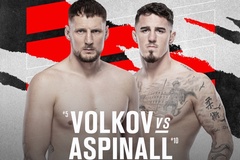 Kết quả UFC Fight Night 204: Tom Aspinall bẻ tay Alexander Volkov, dẫn đầu đại thắng nước Anh