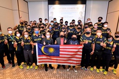 Được treo thưởng hơn 10 tỷ đồng, ĐT bóng rổ Malaysia hừng hực khí thế ở SEA Games 31