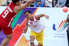 Thắng nghẹt thở Thái Lan, bóng ném bãi biển Việt Nam đặt một tay vào tấm huy chương Vàng SEA Games 31