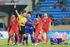 Nhận 3 thẻ đỏ, HLV U23 Indonesia trách học trò thiếu tinh thần thể thao