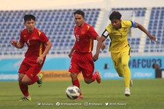 U23 Malaysia không một lần dứt điểm trúng đích khung thành U23 Việt Nam