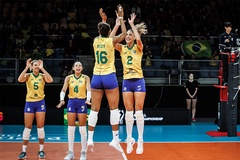 Dàn sao tỏa sáng, bóng chuyền nữ Brazil dồn Argentina vào thế khó